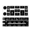 Ombialo AC Radio Dash Button Repair Stickers Decals Compatible with Cadillac 2007-2014 Escalade ESV EXT (AC16+Radio18) view 1