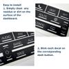 Ombialo AC Radio Dash Button Repair Stickers Decals Compatible with Cadillac 2007-2014 Escalade ESV EXT (AC16+Radio18) view 3