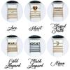 Personalized Charmed Bands Compatible with Apple Watch 38mm 40mm 41mm 42mm 44mm 45mm Cusom Monogram Laser Engraved Silicone Strap Charms (42/44/45mm S/M, Charms Leopard Gold, Black) view 4