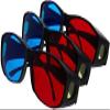 Heyiarbeit 3pcs Red-Blue 3D Glasses Plastic Frame Black Resin Lens 3D Movie Game-Extra Upgrade Style view 1
