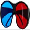 Heyiarbeit 3pcs Red-Blue 3D Glasses Plastic Frame Black Resin Lens 3D Movie Game-Extra Upgrade Style view 2