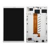 Screen Replacement for Samsung Tab A7 Lite 2021 SM-T220 LCD T220 Display Touch Screen Digitizer Glass Panel Assembly Repair Parts Kit 8.7inch (White with Frame) view 2