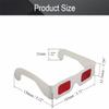 Heyiarbeit 20pcs Red-Red 3D Glasses Carboard Frame White Resin Lens 3D Movie Game-Extra Upgrade Style view 2