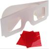 Heyiarbeit 5pcs Red-Red 3D Glasses Carboard Frame White Resin Lens 3D Movie Game-Extra Upgrade Style view 3
