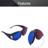 Heyiarbeit Red-Blue 3D Glasses Plastic Frame Black Resin Lens 3D Movie Game-Extra Upgrade Style view 3