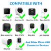 20FT Power Extension Cable Charger for Wyze Cam V3/V4/OG/V3 Pro, Arlo Essential, Eufy, SimpliSafe, Kasa,Blink Mini Pan(Not for Wyze Pan v3),Weatherproof Power Cord with Adapter for Security Cam 2Pack view 2