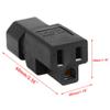 greenDracaena Dracaena.io 2 Pack IEC320 C14 Male to Nema 5-15R PDU USA UPS Extension Power Plug Adapter,IEC C14 Male Plug to Nema 5-15R US 3 Pin Female Power Adapter Connector view 3