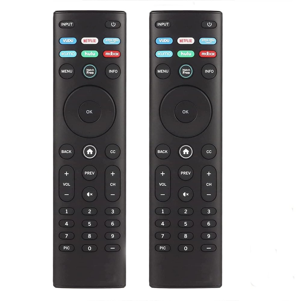 2 Packs XRT140 Replaced Remote Control for Vizio Smart LED TV M50Q7-H1 M55Q7-H1 M65Q7-H1 M55Q8-H1 M65Q8-H1 V555-H1 with Watchfree Vudu Netflix Primevideo Xumo Hulu Redbox