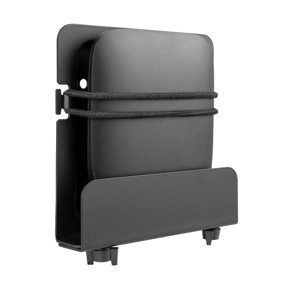 RCA Streaming Player Wall Mount  Easily Mount Streaming Box to Wall, Adjustable Base, Supports 2.2 Pounds, Universally Compatible  Apple TV, Roku, Fire TV, Sonos Port; Black