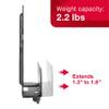 RCA Streaming Player Wall Mount  Easily Mount Streaming Box to Wall, Adjustable Base, Supports 2.2 Pounds, Universally Compatible  Apple TV, Roku, Fire TV, Sonos Port; Black view 3