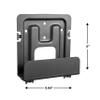 RCA Streaming Player Wall Mount  Easily Mount Streaming Box to Wall, Adjustable Base, Supports 2.2 Pounds, Universally Compatible  Apple TV, Roku, Fire TV, Sonos Port; Black view 4
