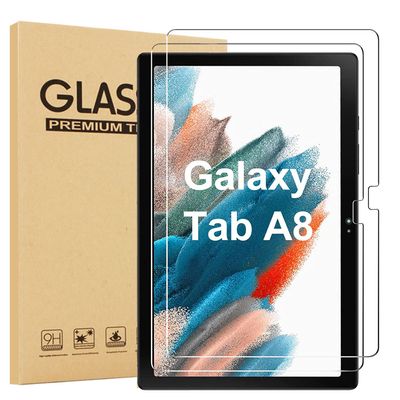 [2 Pack] EpicGadget Screen Protector for Samsung Galaxy Tab A8 10.5 Inch (SM-X200/SM-X205/SM-X207), 9H Hardness HD Clear Tempered Glass Screen Protector Film for Samsung Tab A8 10.5" (2022 Released)