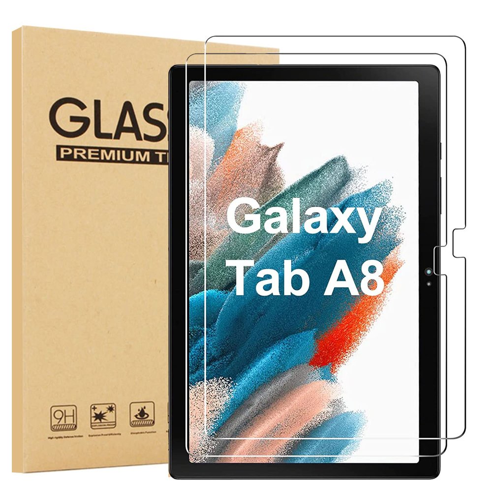 [2 Pack] EpicGadget Screen Protector for Samsung Galaxy Tab A8 10.5 Inch (SM-X200/SM-X205/SM-X207), 9H Hardness HD Clear Tempered Glass Screen Protector Film for Samsung Tab A8 10.5" (2022 Released)
