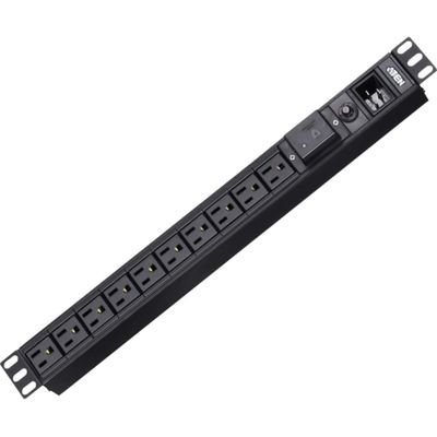 ATEN PE0210SA PE0210S 10-Outlets PDU - Basic - NEMA L5-20P - 10 x NEMA 5-20R - 120 V AC - 1U - Rack-mountable, Wall-mountable
