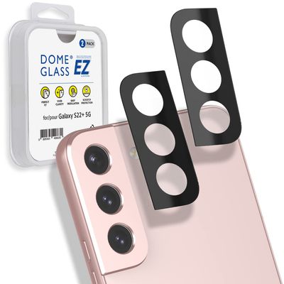 [Dome Camera Protector EZ] S22 Plus Camera Protector by Whitestone [One Touch EZ Installation] - Two Pack