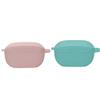 2 Pack DAYJOY Soft Silicone Protective Case Cover Compatible with JBL Vibe 100 TWS Earbuds, Protective Skin Sleeve with Key Chain (Pink+Green) view 1