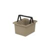 JEJ Astage #100 SPB-N100C Storage Box, Separate Basket, Sand Beige, Made in Japan, Outdoor, Camping, Stackable, Width 15.7 x Depth 18.9 x Height 11.0 inches (40 x 48 x 28 cm) view 1
