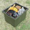 JEJ Astage #100 SPB-N100C Storage Box, Separate Basket, Green, Made in Japan, Outdoor, Camping, Stackable, Width 15.7 x Depth 18.9 x Height 11.0 inches (40 x 48 x 28 cm) view 3