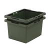 JEJ Astage #100 SPB-N100C Storage Box, Separate Basket, Green, Made in Japan, Outdoor, Camping, Stackable, Width 15.7 x Depth 18.9 x Height 11.0 inches (40 x 48 x 28 cm) view 4