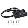 USB HUB Front Panel with 2 USB 3.0 Ports, 3.5 Inch Multport USB3.0 Floppy Front Panel Floppy Bay 19 Pin to 2 Interface USB3.0 HUB, DIY Computer Expansion Board, Replacement PC Parts for Desktop view 1