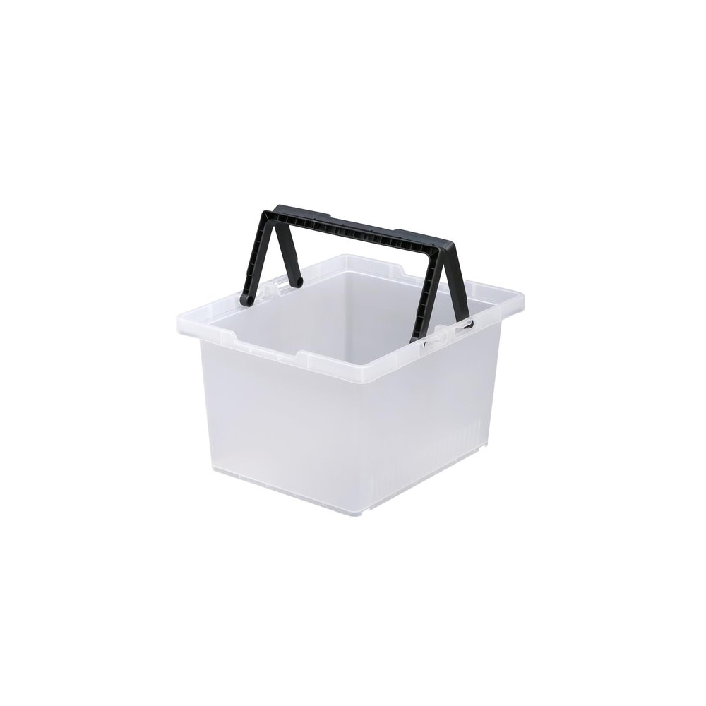 JEJ Astage #100 SPB-N100C Storage Box, Separate Basket, Clear, Made in Japan, Outdoor, Camping, Stackable, Width 15.7 x Depth 18.9 x Height 11.0 inches (40 x 48 x 28 cm)