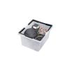 JEJ Astage #100 SPB-N100C Storage Box, Separate Basket, Clear, Made in Japan, Outdoor, Camping, Stackable, Width 15.7 x Depth 18.9 x Height 11.0 inches (40 x 48 x 28 cm) view 2