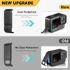 Hero 12 11 10 9 Silicone Sleeve Protective Case + 6 PCS Tempered Glass Screen Protector for Hero 11 10 9, Accessories Kit for GoPro Hero 12 11 10 9 Black Battery Side Cover +Lens Cap+ Lanyard view 3