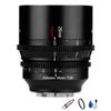 7artisan 25mm T1.05 APS-C Large Aperture Manual Focus Prime Fixed Focus Vision Series Cine Lens Cinematic Video Lens for Panasonic/Sigma/Leica L Mount view 1