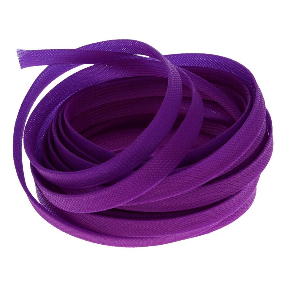 Heyiarbeit 10m/32.8ft PET Expandable Braid Cable Sleeving Flexible Wire Mesh Sleeve Purple 12mm