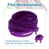 Heyiarbeit 10m/32.8ft PET Expandable Braid Cable Sleeving Flexible Wire Mesh Sleeve Purple 12mm view 4