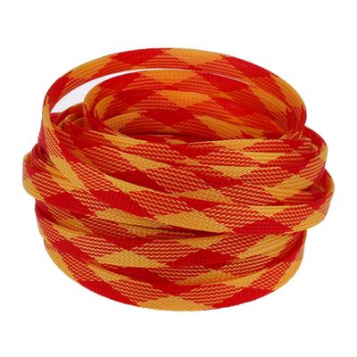 Heyiarbeit 10m/32.8ft PET Expandable Braid Cable Sleeving Flexible Wire Mesh Sleeve Red Yellow 12mm