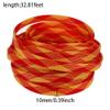 Heyiarbeit 10m/32.8ft PET Expandable Braid Cable Sleeving Flexible Wire Mesh Sleeve Red Yellow 12mm view 2