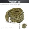 Heyiarbeit 10m/32.8ft PET Expandable Braid Cable Sleeving Flexible Wire Mesh Sleeve Black Gold 10mm view 2