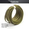 Heyiarbeit 10m/32.8ft PET Expandable Braid Cable Sleeving Flexible Wire Mesh Sleeve Black Gold 10mm view 3