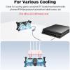 ELUTENG Dual Cooling Fan Whisper Quiet 80mm USB Fan 3 Adjustable High Speed USB Port Heatsink Fans Compatible for PS4, PS5, Router, Laptop, PC, Xbox Cooling Electronics view 2
