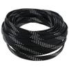 Heyiarbeit 10m/32.8ft PET Expandable Braid Cable Sleeving Flexible Wire Mesh Sleeve Black Silver 10mm view 1