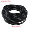 Heyiarbeit 10m/32.8ft PET Expandable Braid Cable Sleeving Flexible Wire Mesh Sleeve Black Silver 10mm view 3