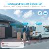 DS-2CD2386G2-ISU/SL 2.8mm HIK 8MP PoE IP Camera, 4K AcuSense Turret Network Camera with Strobe Light and Audible Warning, Built-in Mic and Speaker, Human/Vehicle Detection, Compatible with HIK NVR view 4
