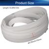 Heyiarbeit 5m/16.4ft PET Expandable Braid Cable Sleeving Flexible Wire Mesh Sleeve White 10mm view 2