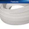 Heyiarbeit 5m/16.4ft PET Expandable Braid Cable Sleeving Flexible Wire Mesh Sleeve White 10mm view 4