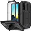 Simicoo Compatible With Samsung S22 Plus Case with Screen Camera Protector, S22 Plus Rugged Military Metal Heavy Duty Waterproof Case With Stand Screen Protector Slide Camera Cover for Outdoor (Black) view 1