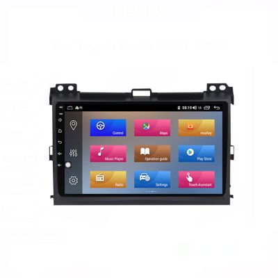 WDXSFR Double Din Car Stereo MP5 Player IPS Touch Screen Car Navigation GPS Radio Android 10.0 Head Unit for Toyota Land Cruiser Prado 120 2004-2009 Support SWC/FM/WiFi/DSP/USB,Quad core,2G+32G