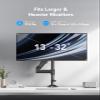 HUANUO Single Monitor Mount, Adjustable Monitor Arm Desk Mount Fits 13-32 inch Screen view 2