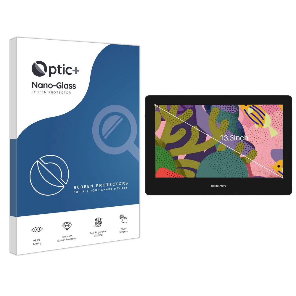 Optic+ Nano Glass Screen Protector Compatible With Gaomon PD1320