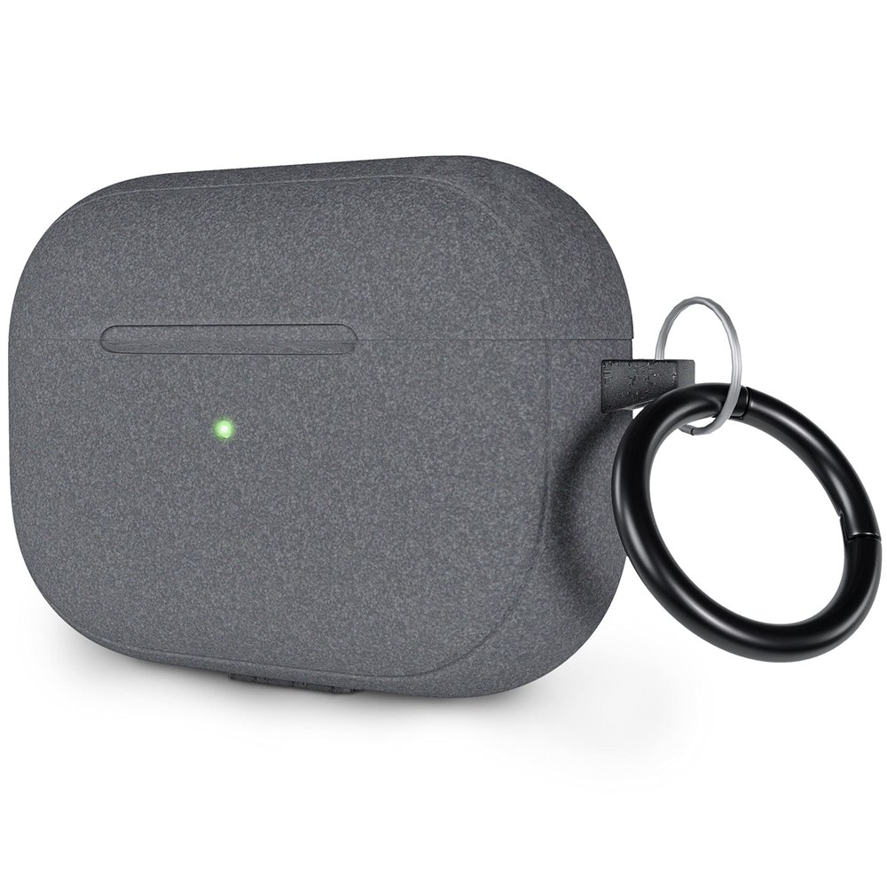 Blaspins AirPods Pro Case, Military Hard Shell, Full-Body Rugged Sand Matte Protective Cover Case Skin Shockproof, Secure Lock Clip with Keychain for AirPod Pro 2019 [Front LED Visible] - Sand Stone