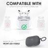 Blaspins AirPods Pro Case, Military Hard Shell, Full-Body Rugged Sand Matte Protective Cover Case Skin Shockproof, Secure Lock Clip with Keychain for AirPod Pro 2019 [Front LED Visible] - Sand Stone view 4