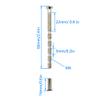 40 Sets M4 *60MM Bolt Connecting Screws and Sleeve Male to Female for Door Handle Knobs Escutcheons and Others view 2