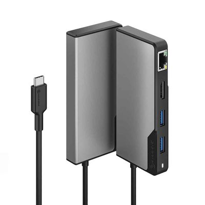 ALOGIC USB-C Fusion Alpha 5-in-1 Hub V2-2 x USB-A 3.1 Gen 1, 1 x USB-C 3.1 Gen 1 & 100WPD, 1 x HDMI 4K@60Hz, and 1 x Gigabit Ethernet