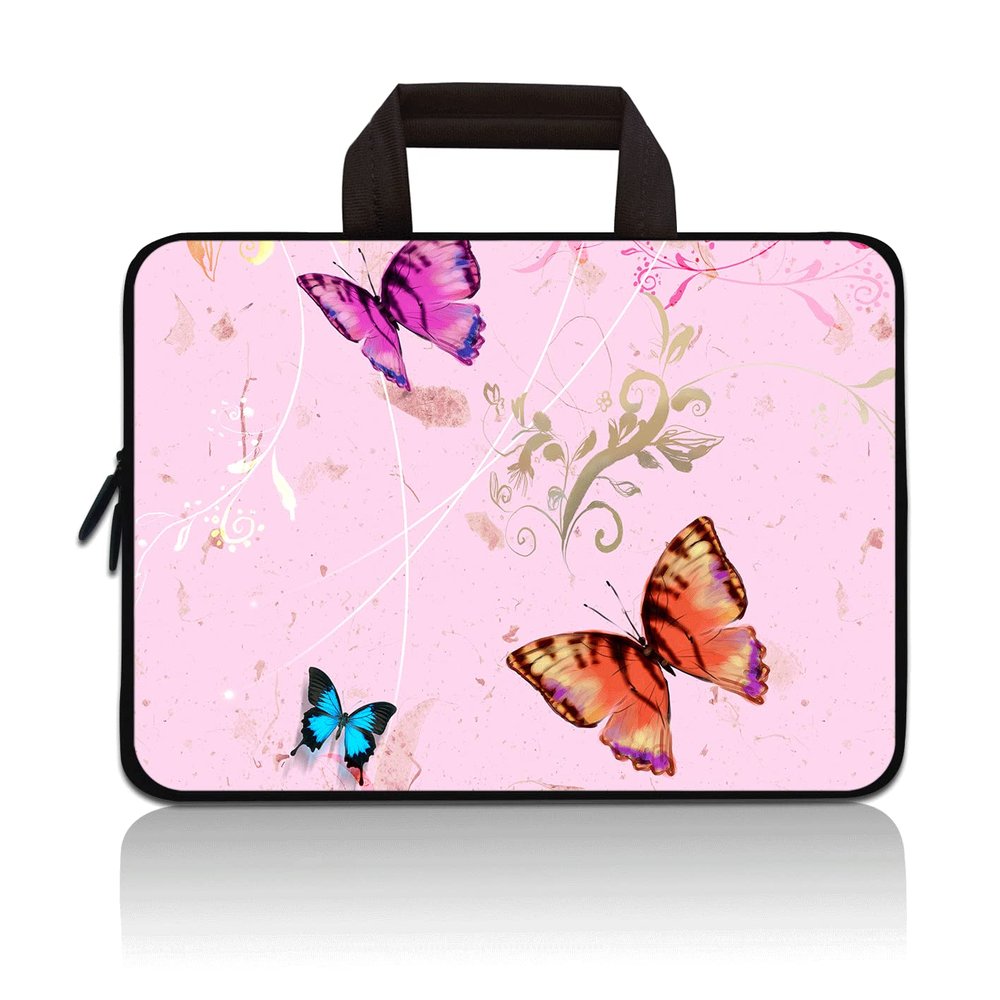 11 11.6 12 12.1 12.5 inch Laptop Carrying Bag Chromebook Case Notebook Ultrabook Bag Tablet Cover Neoprene Sleeve for Apple MacBook Air Samsung Google Acer HP DELL Lenovo Asus (Butterfly)
