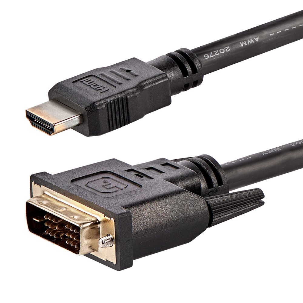 6ft [1.8m] HDMI to DVI Cable, DVI-D to HDMI Display Cable [1920x1200p], 10 Pack, Black, HDMI to DVI-D Adapter Cord M/M